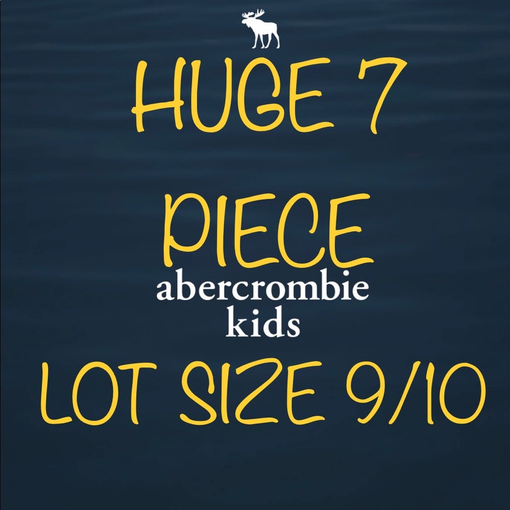 NWT Abercrombie Kids 7 piece lot size 9/10